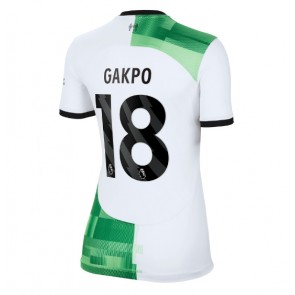 Liverpool Cody Gakpo #18 Replica Away Stadium Shirt for Women 2023-24 Short Sleeve